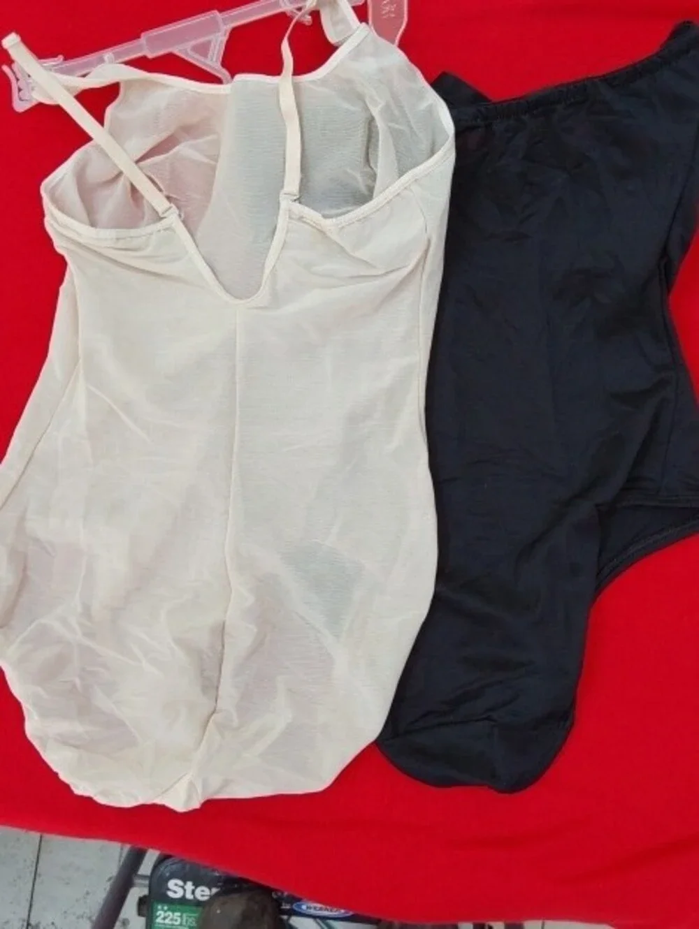 Black and Cream Shapewear Bodysuits - Women Intimates